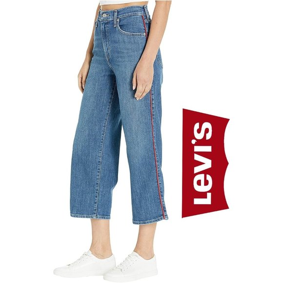 Levi's | Jeans | Nwt Levis Milehigh Crop Wideleg Jeans | Poshmark